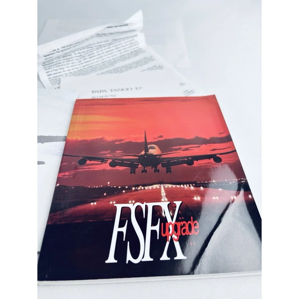 FSFX Upgrade for Microsoft Flight‎ Simulator Vintage 1996 CD Handbook Computer